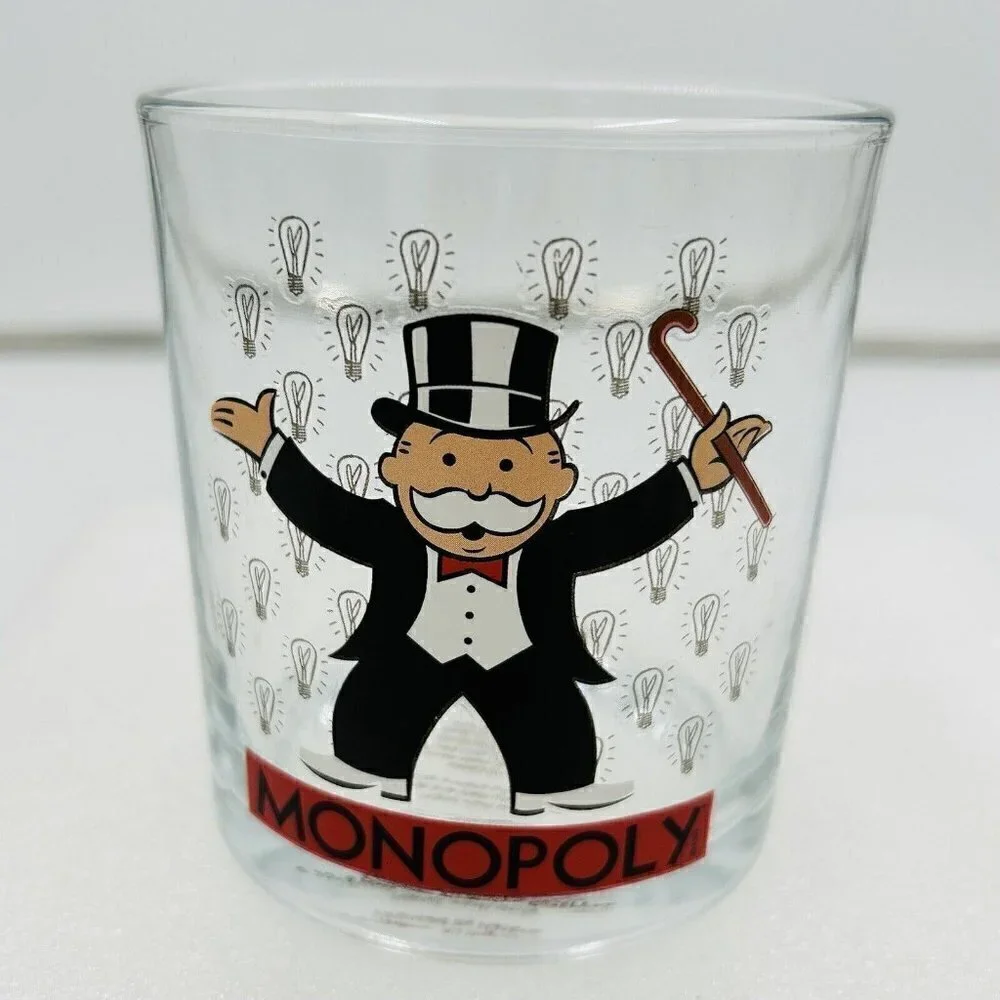 Hasbro Gaming Drinking Glass Set of 4 Twister Candy Land Scrabble Monopoly NIB - Picture 4 of 8